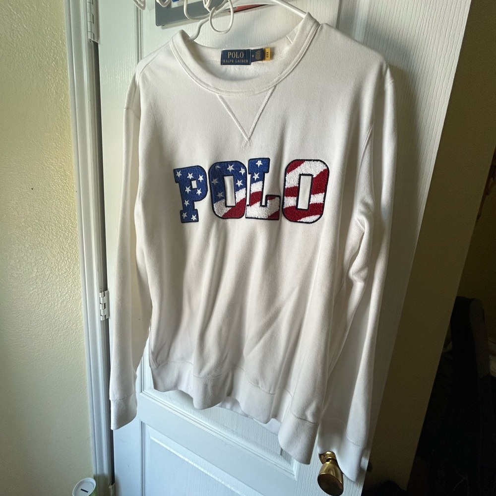 Ralph Lauren Polo White Sweatshirt New Without Tags